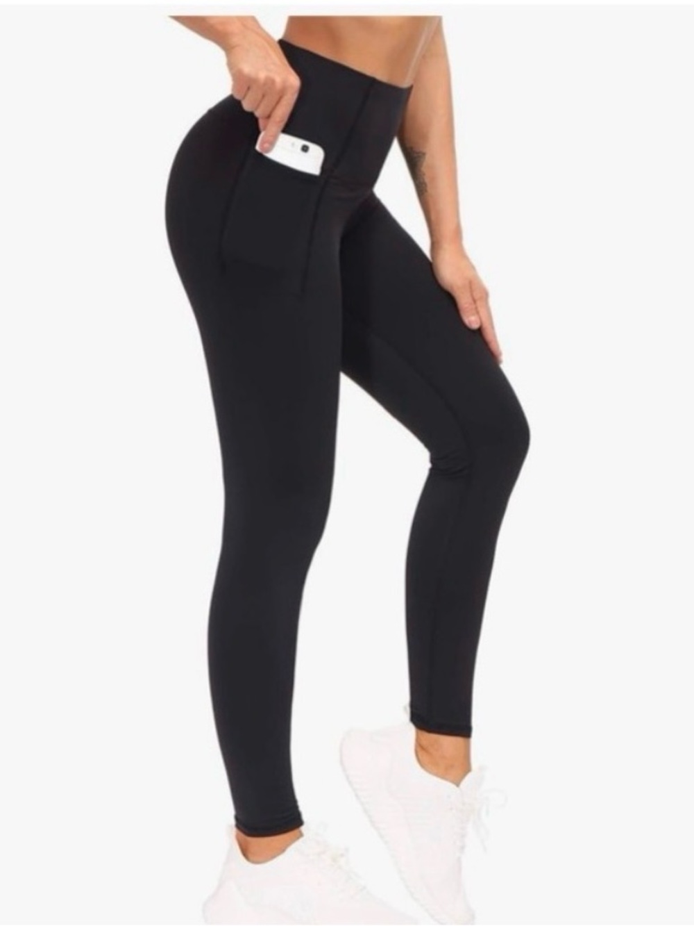 The Gym People Black High Waist Athletic Leggings